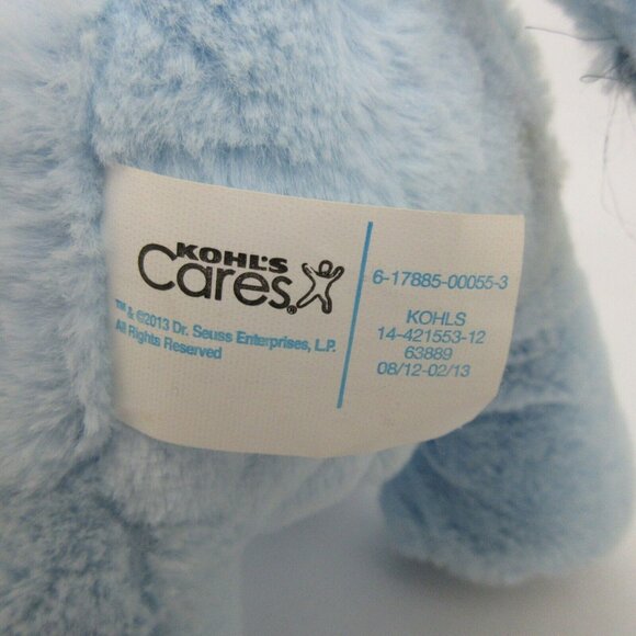 Kohl's Cares Dr Seuss Horton Hears a Who! 10” Blue Elephant Plush Stuffed Animal - Picture 5 of 9
